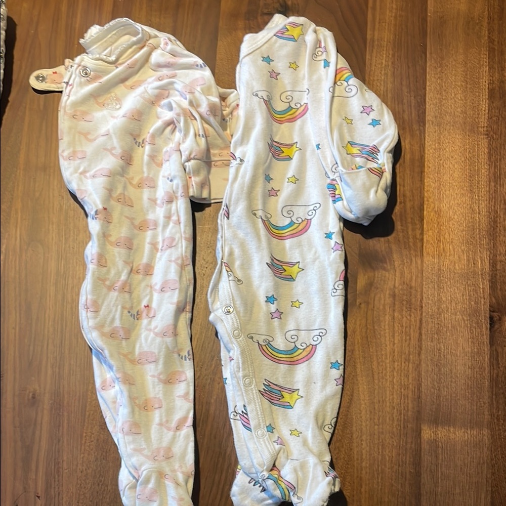 Lot of two footie outfits